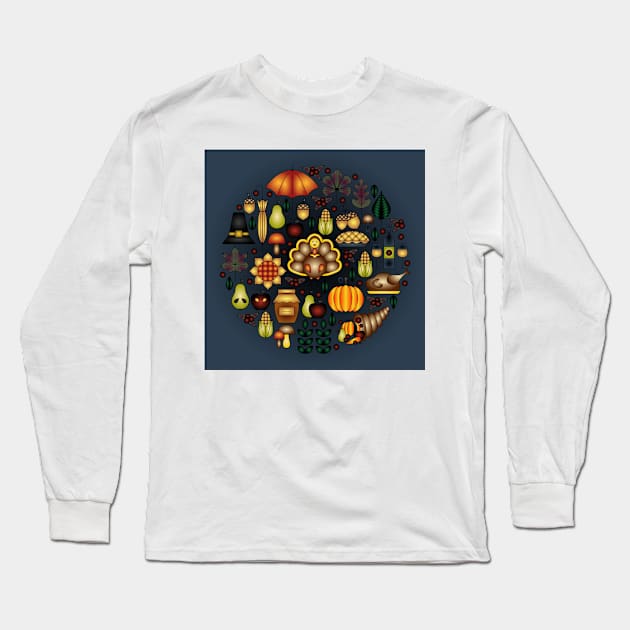 Thanksgiving 083 (Style:1) Long Sleeve T-Shirt by luminousstore